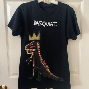 Black Basquiat graphic T-shirt